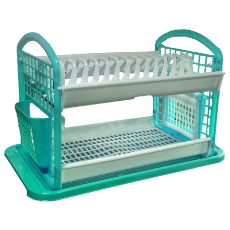 Сушилка для посуды 2-яр Консенсус бирюза