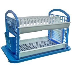 Сушарка для посуду 2-яр Консенсус голубий