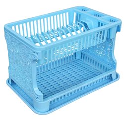 Сушарка для посуду 2-яр Ажур блакитний 2