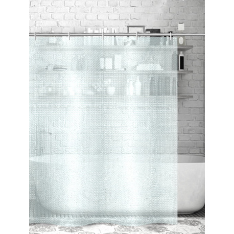 Штора 3D   180х180 белый