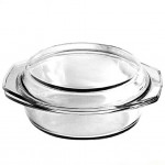 Стекло 4008 кастрюля овал с крышкой