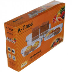 Стекло 1086 противни 3шт 2