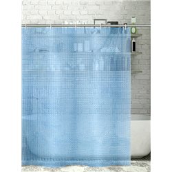 Штора 3D   180х180 голубой