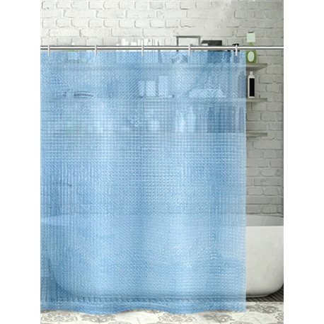 Штора 3D   180х180 голубий