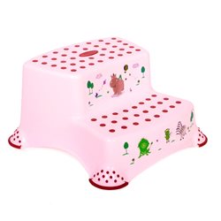 Табурет 2 сходинки дитячий CM-520 розовий