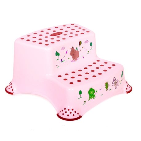 Табурет 2 ступеньки детский CM-520 розовый