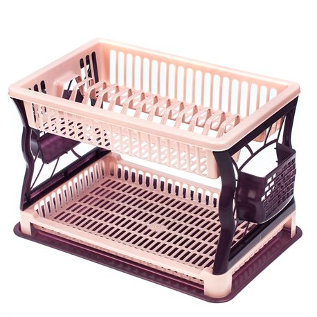 Сушилка для посуды 2-яр R-plastic Пудра