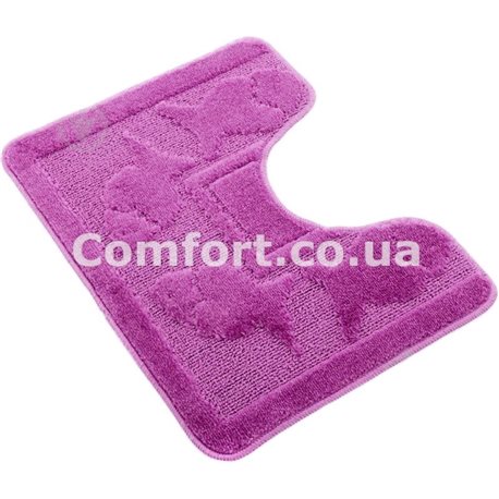 Коврик  1-й 60х50 туалетник турция розовый