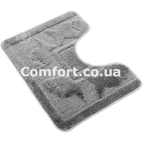 Коврик  1-й 60х50 туалетник турция серый