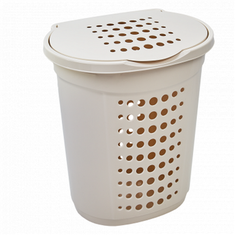 Бак для белья алеана прямой 60л серый