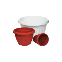 Вазон Бутон 155 з підставкою D130 білий 2