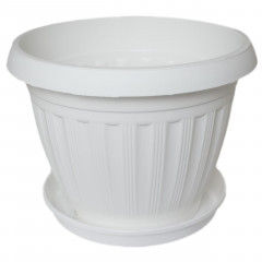 Вазон Бутон 130 с подставкой белый 