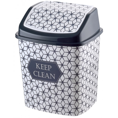 Ведро для мусора 8,0л с рисунком 341