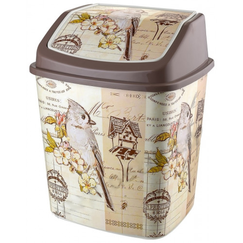 Ведро для мусора 8,0л с рисунком 341