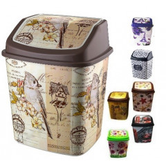 Ведро для мусора 8,0л с рисунком 341