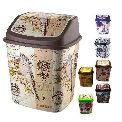 Ведро для мусора 8,0л с рисунком 341