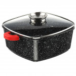 Кастрюля мрамор 1472 квадратная 20см 3,2л