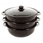 Каструля пароварка 3-х рівнів 2068 нерж 28см 