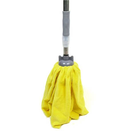 Швабра палубна 200 ручка хром телескоп жовта
