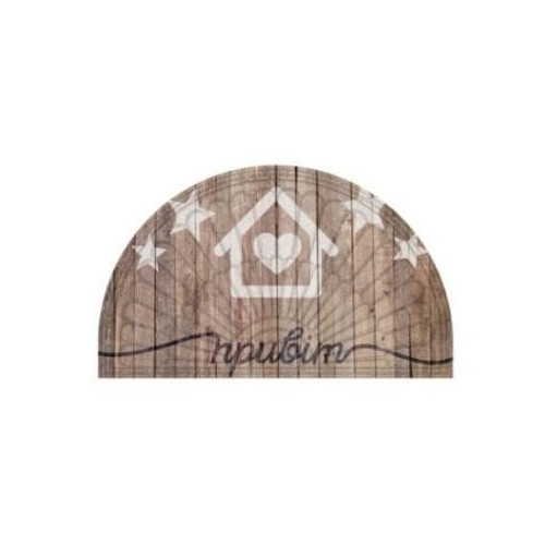 Коврик резина полукруг К-602-4  75х45х0,4 