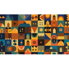 Коврик резина K-602-64 принт 45х75