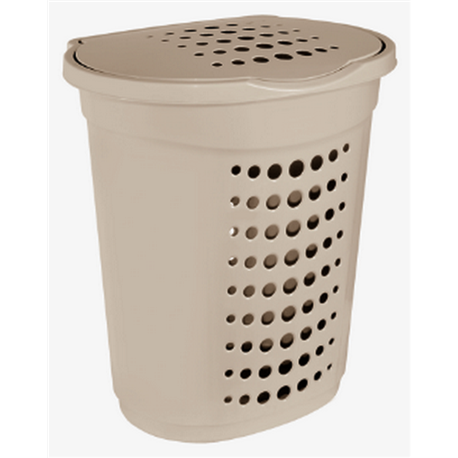 Бак для белья алеана прямой 60л бежевый