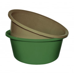 Таз 10л крепкий серый 70665