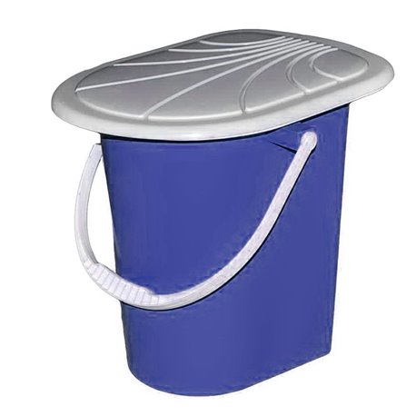 Ведро-туалет 17л синий