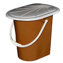 Відро-туалет 17л коричневе