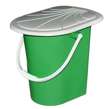 Ведро-туалет 17л зеленое