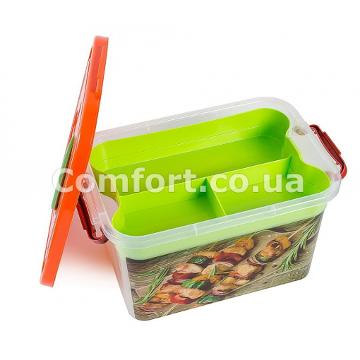 Контейнер 6,3л декор с вкладышем