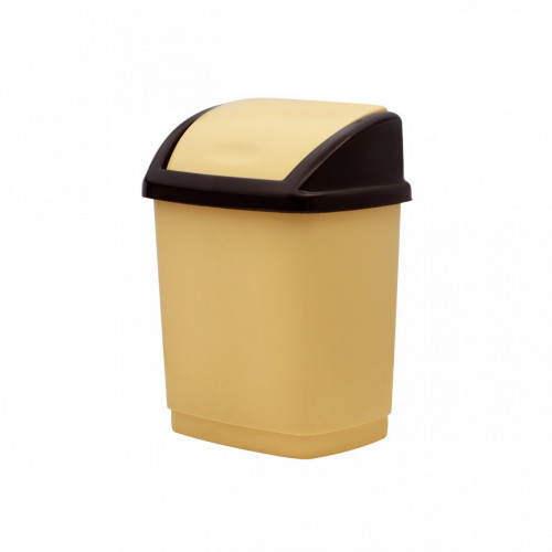 Ведро для мусора Домик   5л бежевый