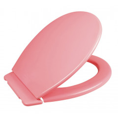 Сидіння для унітазу СД-21 з планкою рожевий