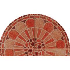 Коврик резина полукруг КR-602-6  75х45х0,4