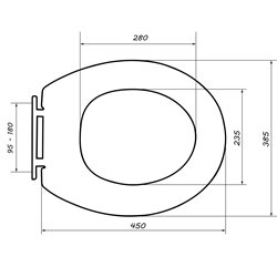 Сиденье для унитаза Универсальное фиолетовый 2
