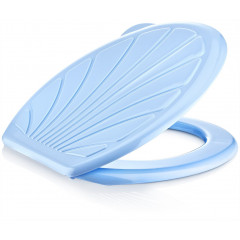 Сиденье для унитаза Ракушка укр голубой