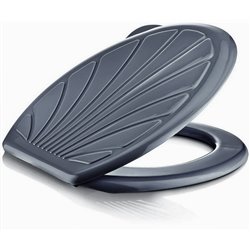 Сидіння для унітазу Ракушка укр металік