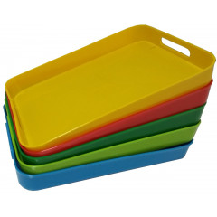 Піднос прямокутний з ручками 350х250 глубокий ВВ