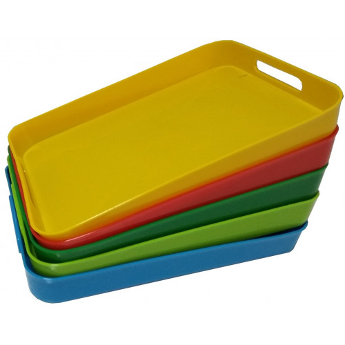 Поднос прямоугольный с ручками 350х250 глубокий ВВ