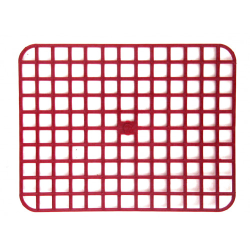 Решетка для раковины жесткая квадратики 31х24см
