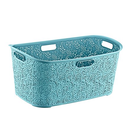 Кошик 08 1072 ажур 40л без кришки бірюза