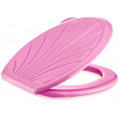 Сидіння для унітазу Ракушка укр розовий