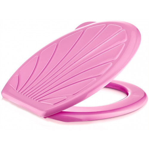 Сиденье для унитаза Ракушка укр розовый
