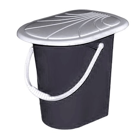 Ведро-туалет 17л черный