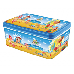 Корзина 504 с рисунком пляж 3,5л Брак надколот бортик  