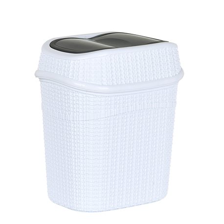 Ведро для мусора CK-770 вязка 10л белый