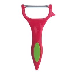 Нож овощечистка красный горизонтальный