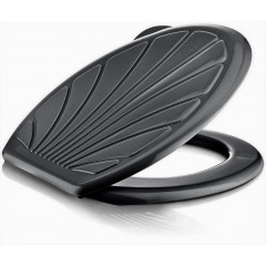 Сидіння для унітазу Ракушка укр чорний
