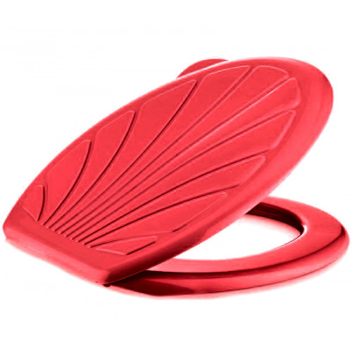 Сидіння для унітазу Ракушка укр червоний
