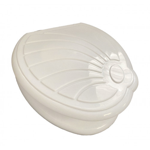 Сидіння для унітазу Радянське з візерунком білий